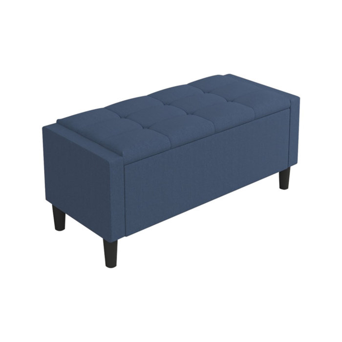 Andover Mills™ Friesen Upholstered Flip Top Storage Bench & Reviews